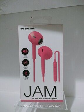 JAM Pink Earbuds with In-line Microphone